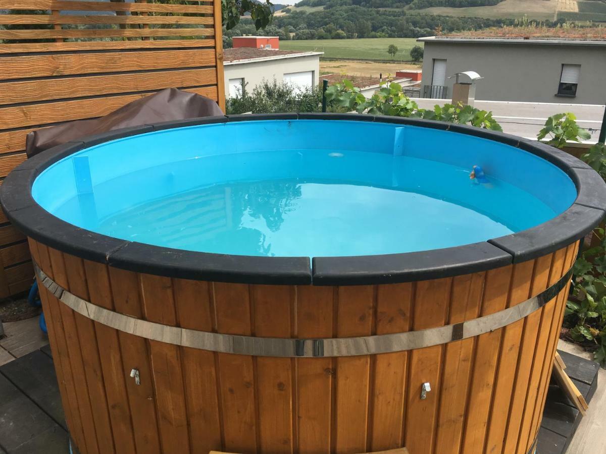 Romantische Ferienwohnung Mit Fantastischem Ausblick, Pool Und Gartensauna Jena Bagian luar foto