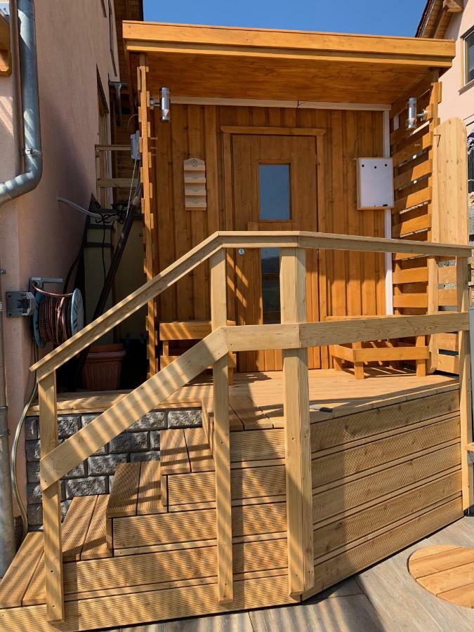 Romantische Ferienwohnung Mit Fantastischem Ausblick, Pool Und Gartensauna Jena Bagian luar foto